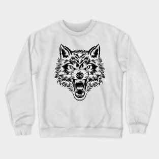 Angry Wolf Crewneck Sweatshirt